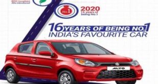 Alto best selling car for 16th consecutive year