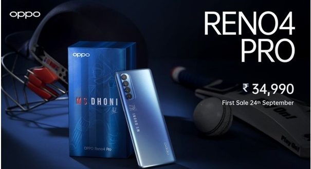 Oppo Reno 4 Pro Galactic Blue Edition in new design