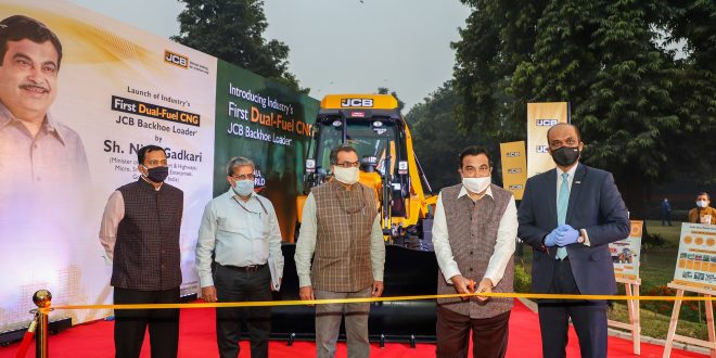 Introduced JCB dual engine CNG loader