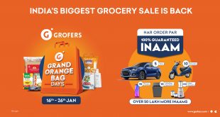 The fifth edition of the Grofers' Grand Orange Bag Days Sale