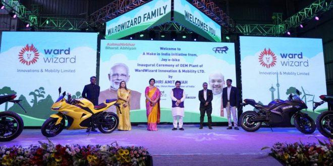 Wardwizard Innovations inaugurates India's largest electric two-wheeler plant