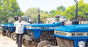 Sonalika tractor adapted for farming