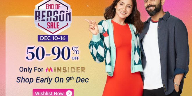 Styles from leading brands at Myntra