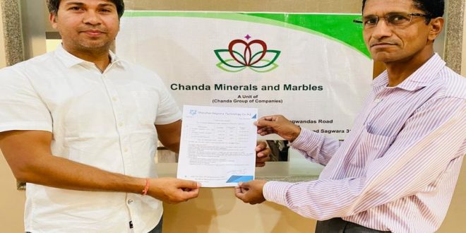China's Shenzhen Keycor Technology Company signs $35 million MoU with Chanda Minerals & Marbles Pvt Ltd