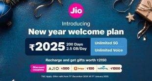 Jio's New Year Welcome Plan 2025 launched