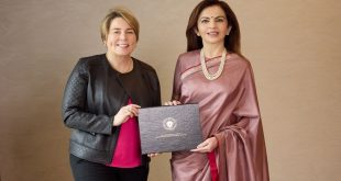 Nita Ambani honored by Massachusetts Governor
