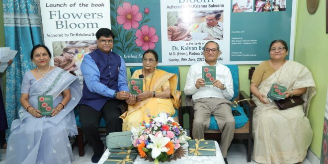 Dr. Krishna Saxena's new book 'Flowers Bloom' released