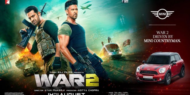 MINI's powerful action in War 2, thrill will increase in Bollywood's biggest thriller