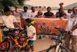 Sixth day of Dol's Flood Bachao Andolan's cycle journey from Jaipur to Delhi
