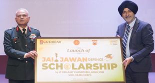 चंडीगढ़ यूनिवर्सिटी ने सशस्त्र बलों के परिजनों के लिए लॉन्च की ‘सीयू ऑनलाइन जय जवान’ डिफेंस स्कॉलरशिप