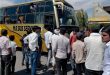 Villagers stage protest after MR bus accident in Bagoda