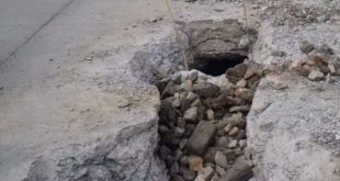 बालोतरा : गोदारा मार्केट के नीचे निकली ‘गुफा’, सीसी सड़क के नीचे जमा मिला सीवरेज का पानी
