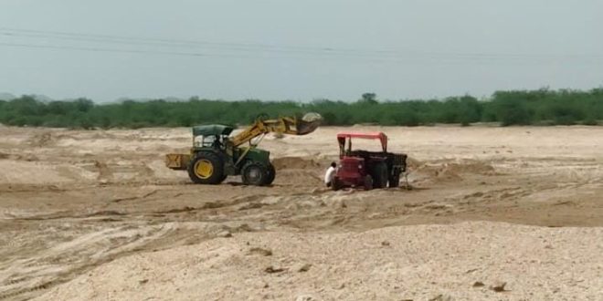 Tilwara's Luni River has become a hub for illegal mining mafia, raising questions about the administration's silence.