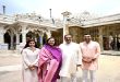 Gautam Adani visited the Mahudi Jain temple in Gujarat with his family ahead of the Paryushan festival.