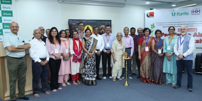 For the first time in Rajasthan, special pediatric airway seed workshop was organised, more than 70 medical delegates took training.