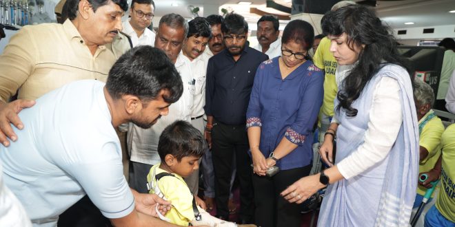 Narayan Seva Sansthan's camp in Bellary, 634 disabled people moved towards self-reliance through modern technology