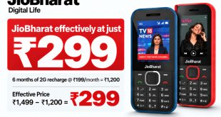 ₹1,499 के ‘जियोभारत 4G’ फोन पर मिलेगा 6 महीने का रिचार्ज फ्री